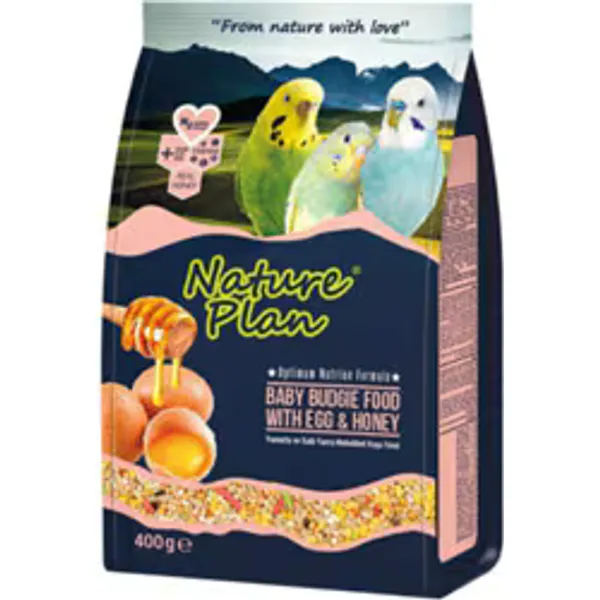 Nature Plan Yumurtalı ve Ballı 400 gr Yavru Muhabbet Kuş Yemi