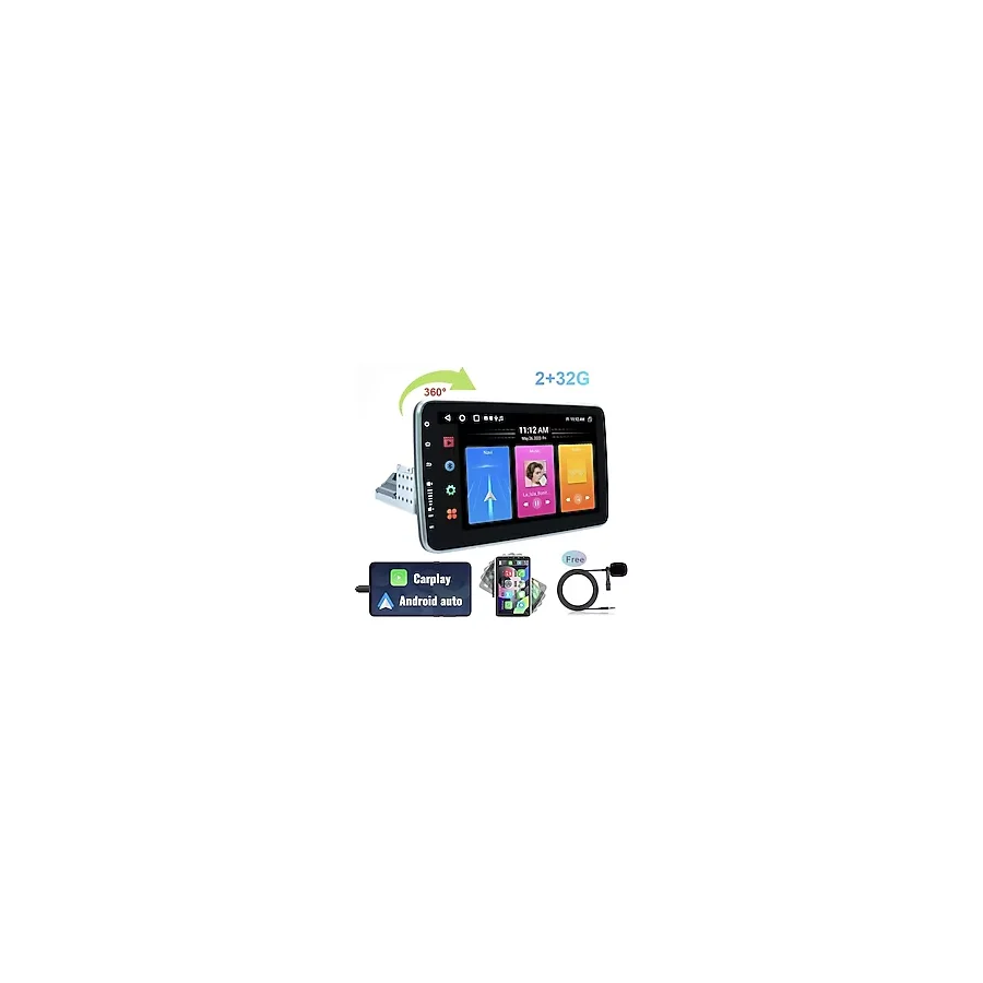 Navigold KL-3800 4/64gb Android Tek Din 10''inch Oto Araba Multimedya Teyp Car Play-usb-gps-wifi Kamera