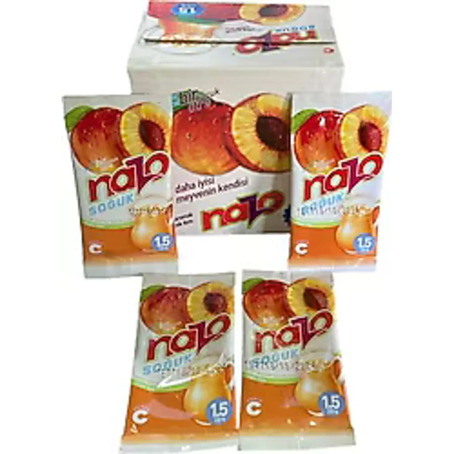 Nazo Şeftali Aromalı Toz İçecek 9 gr 24'lü