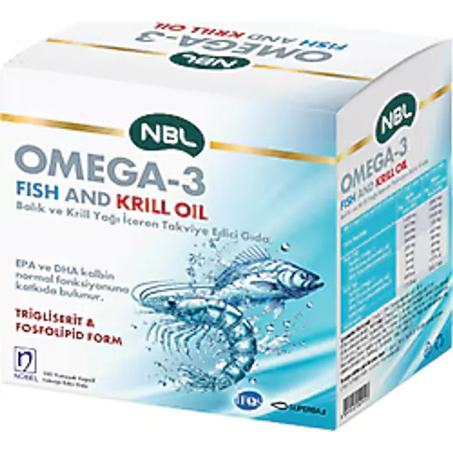 NBL Omega 3 Balık Krill Yağı 100 Kapsül