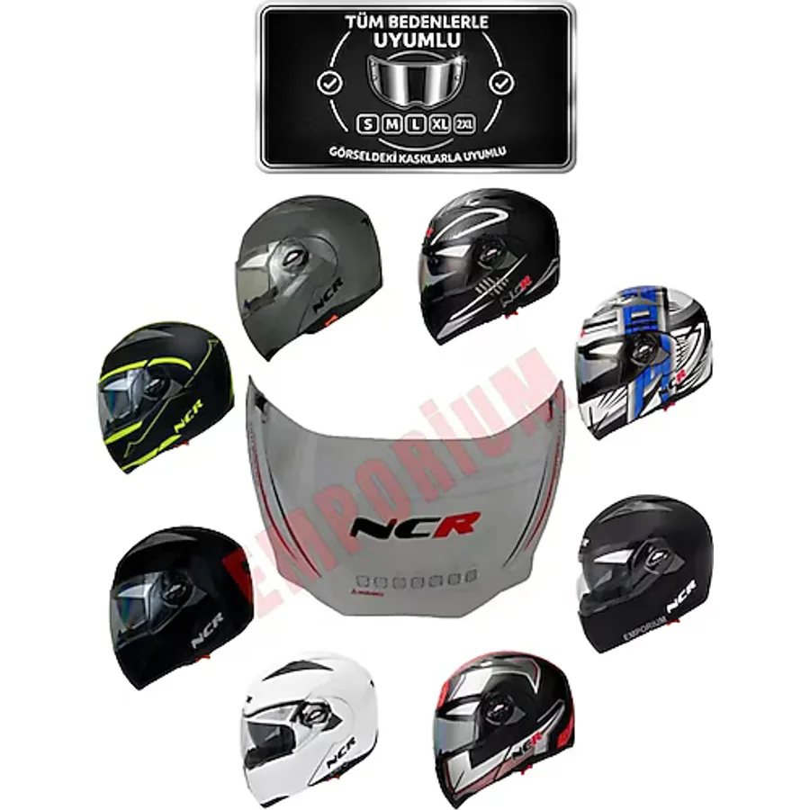 NCR Çene Açılır Kask Vizör Camı (MODEL 158)