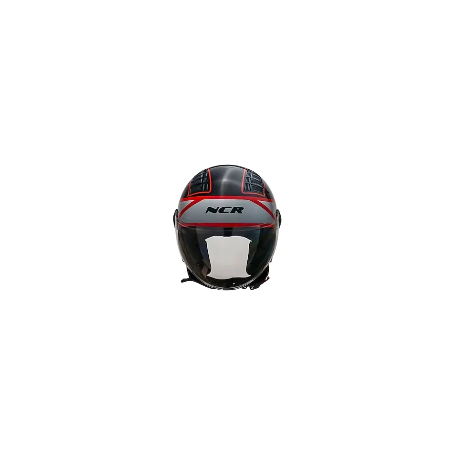 Ncr Kask Çenesiz 230 Ece 22/06 Belgeli Kırmızı Grafik