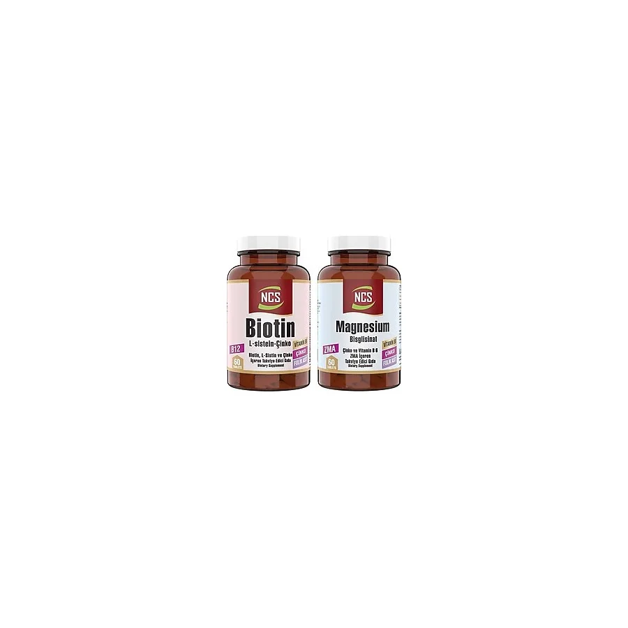 Ncs Biotin Çinko 60 Tablet & Ncs Zma Magnesium Çinko 60 Tablet