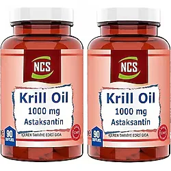 Ncs Krill Oil 1000 Mg Astaksantin 2 Mg 90 Softgel 2'li