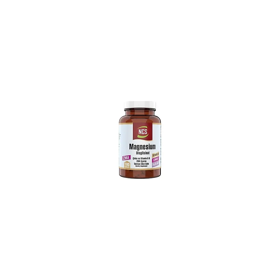 NCS Magnesium Zma Vitamin B 6 Çinko Folic Acid 180 Tablet