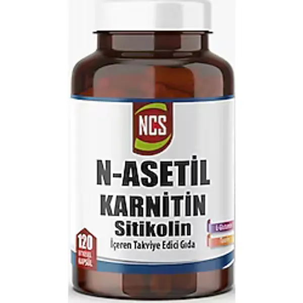 NCS N-Asetil Karnitin L-Glutamin Taurin ve Sitikolin 120 Bitkisel Kapsül (Neuro Optimizer Muadili)