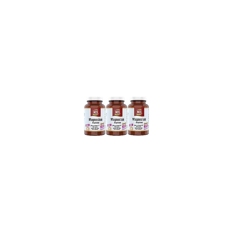 Ncs Zma 60 Tablet Çinko Folic Acid Vitamin B 6 Magnezyum Bisglisinat 3 Adet