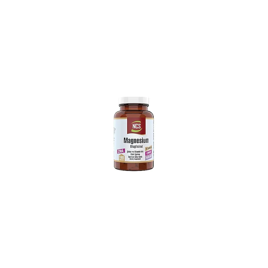 Ncs Zma Magnesium Bisglisinat Çinko Folic Acid Vitamin B 6 180 Ta