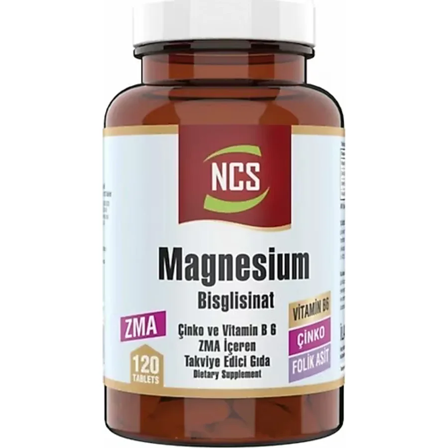 Ncs Zma Magnesium Bisglisinat Çinkovitamin B 6 120 Tablet