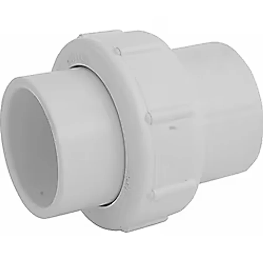 NDS WU-1500-S PVC Boru Ek Parçası, 1-1/2-İnç Kayma Birliği, Çizelge 40, EPDM O-ring, Beyaz