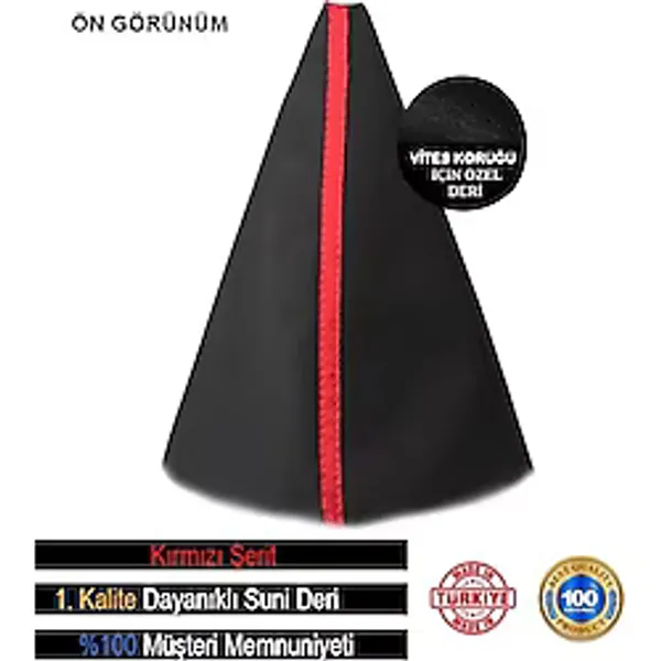 Ne Verelim Size Ford Focus Siyah Deri özel yeni Tasarım Kırmızı Şerit Vites Körüğü