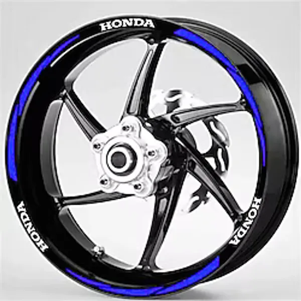 Ne Verelim Size Yeni Özel Motosiklet Jant Şeridi Honda Mavi Sağ-Sol/Ön-Arka