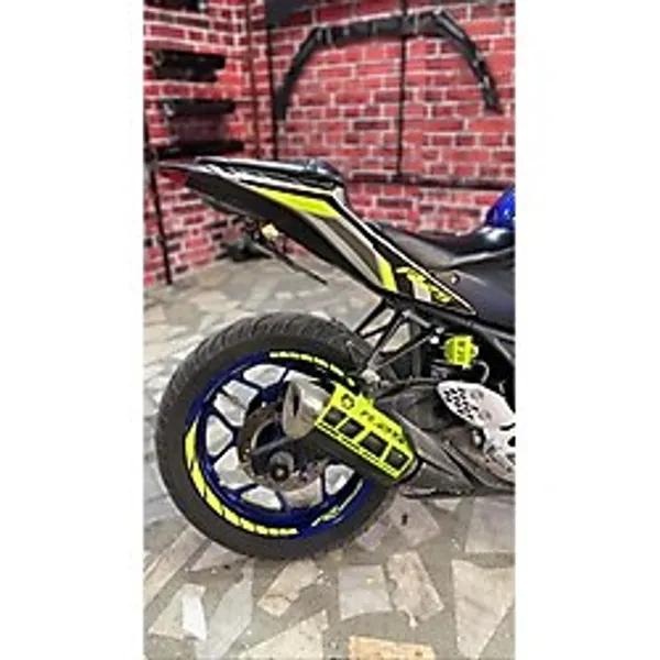 Ne Verelim Size Yeni Özel Motosiklet Jant Şeridi Kesik Neon (Florasan) Sağ-Sol/Ön-Arka