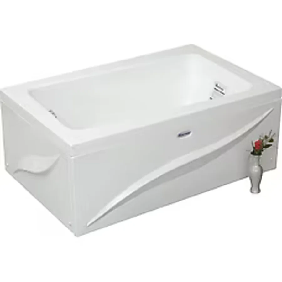 Nebraska Mini Dikdörtgen Küvet 120x80, H43 (Gövde + Metal Ayak + Ön Panel)