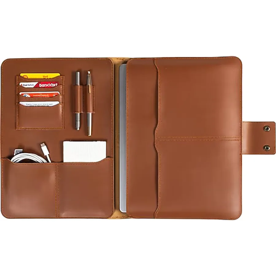Necati Çanta Macbook Air Pro 13-14 Inç Organizer Evrak & Laptop & Tablet Çantası - Floter Siyah