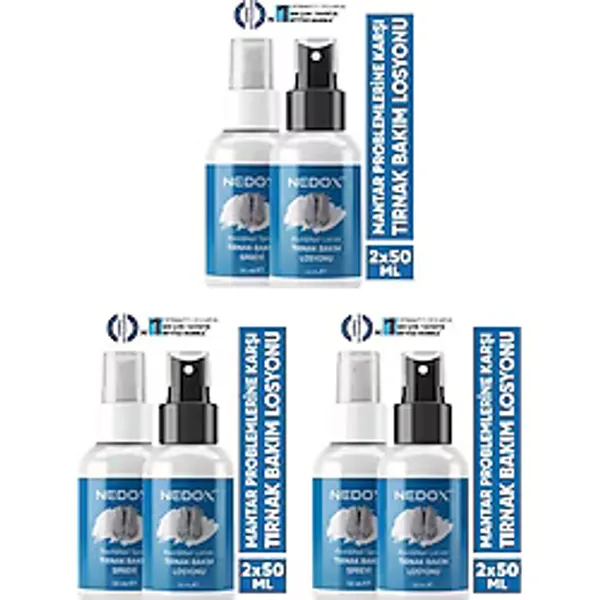 Nedox 3 Adet Tırnak Bakım Spreyi Ve Losyonu 50Ml+50Ml