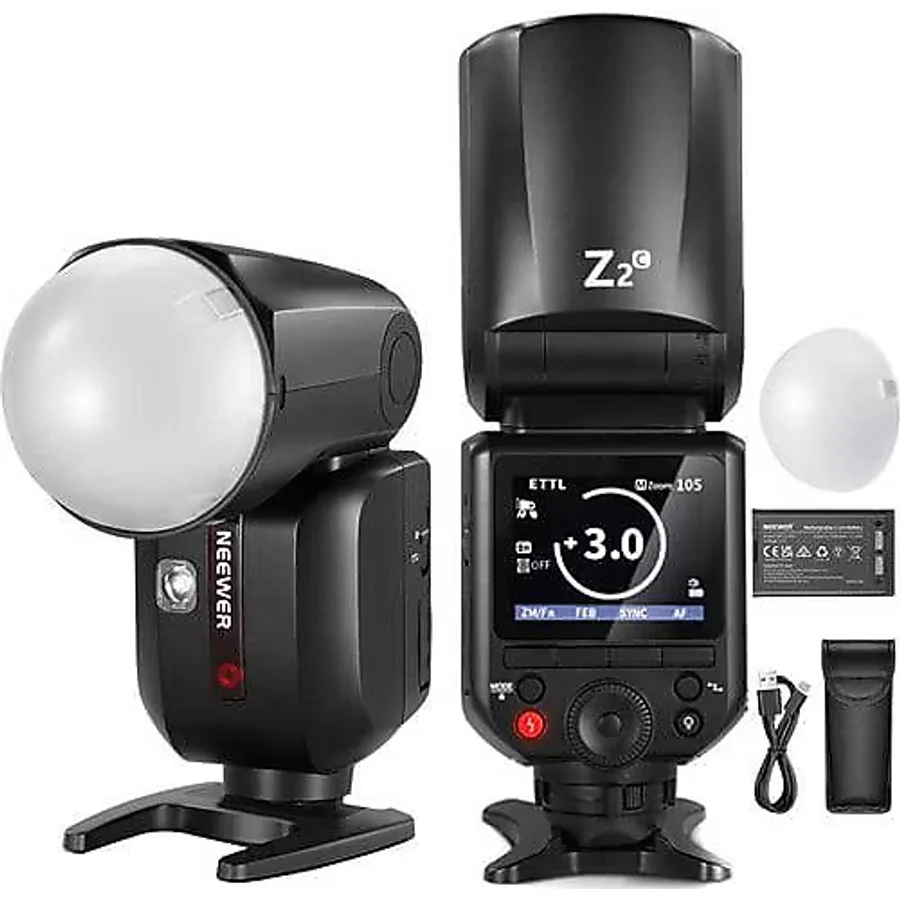 Neewer Z2-C Yuvarlak Başlıklı Tepe Flaş Canon