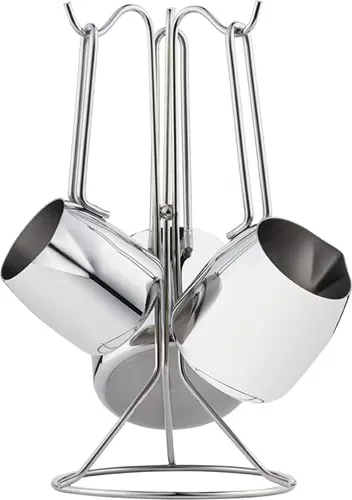 Nehir Modern 29015 Standlı 4'lü Çelik Cezve Seti