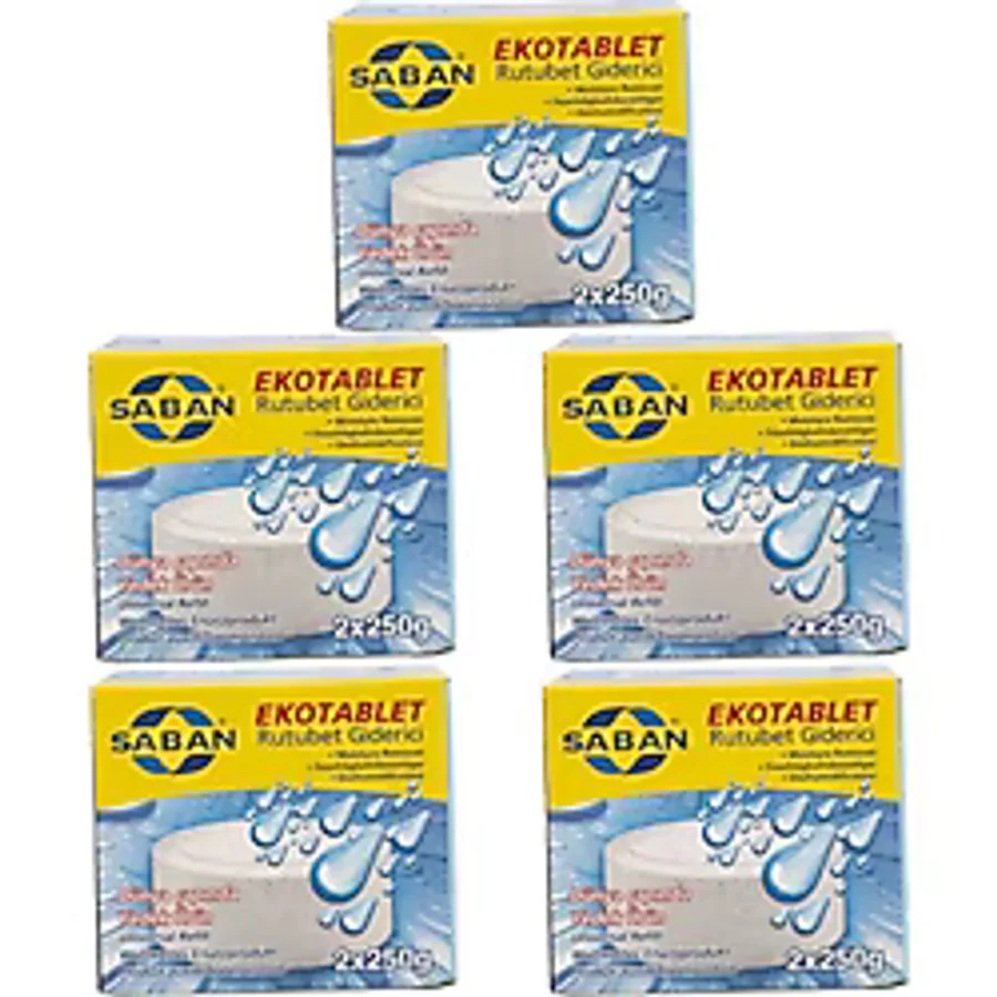 Nem Alıcı Rutubet Giderici Yedek Tablet 5'li 2 x 250 gram Natural
