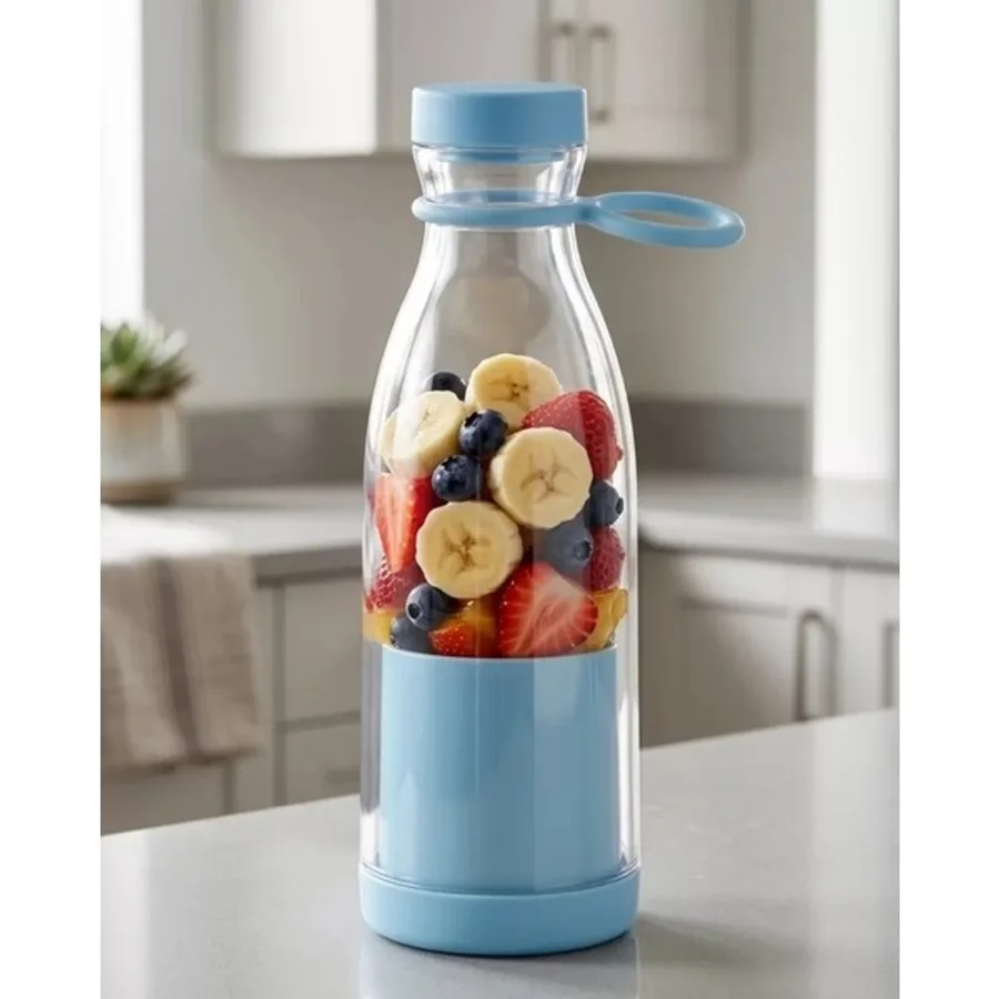 Nemere Ithalat Şarjlı Taşınabilir Blender 380 ml USB Kablosuz Smoothie ve Meyve Karıştırıcı - Çok Renkli