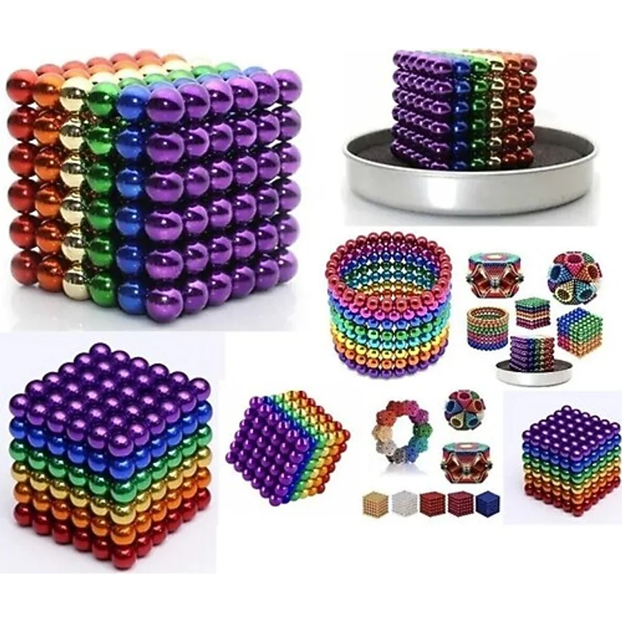 NEO Sihirli Manyetik Toplar Dyum Mıknatıs Küp Bilye 216 Adet Cube Küp Dymium