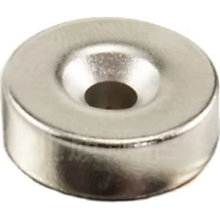 Neodim Neodyum Mıknatıs Havşa Delikli 5 Adet 15 MM x 10.5 MM x 5 MM