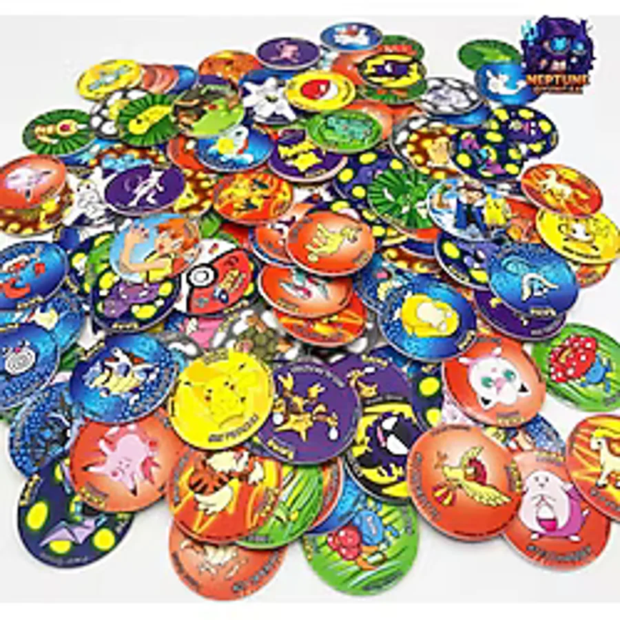 Neptune Pokemon Taso 1 2 3 Tam Set Koleksiyonu + İlave Özel Tasolar (175 Parça)