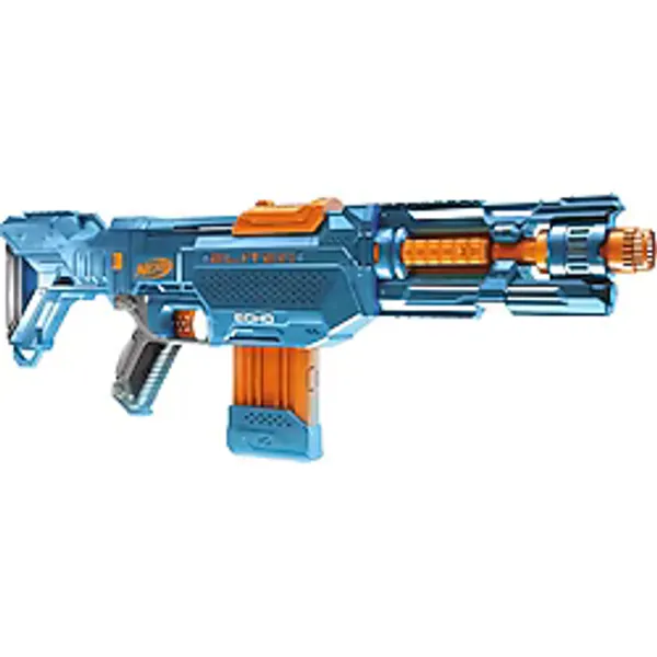 Nerf Elite 2.0 Echo CS-10 Modifiye Edilebilir Dart Tabancası 27 m Menzil 24 Dart Mavi Turuncu Renk