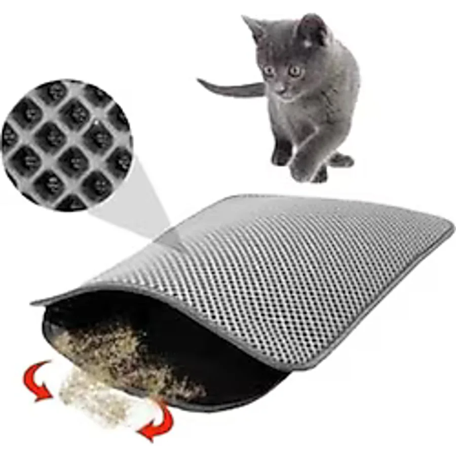 Nerotex Kedi Paspası Tuvalet Önü Elekli Gri 60 x 40 cm