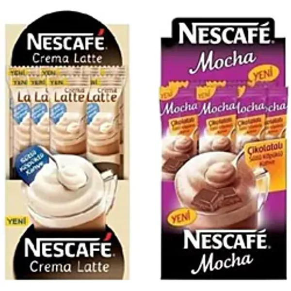 Nescafe 24'lü Mocha + 24'lü Crema Latte Hazır Kahve