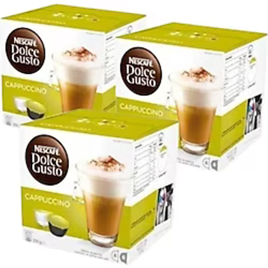 Nescafe Dolce Gusto Coffee Cappuccino Kapsül Kahve 16'lı 3 Adet