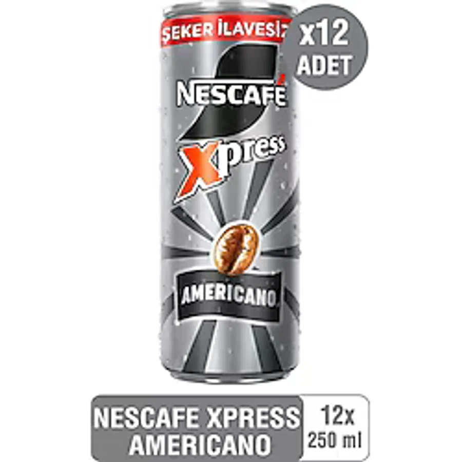 Nescafe Nescafe Xpress Americano Soğuk Kahve 250ML X12 - Ice Coffee - 250 ml