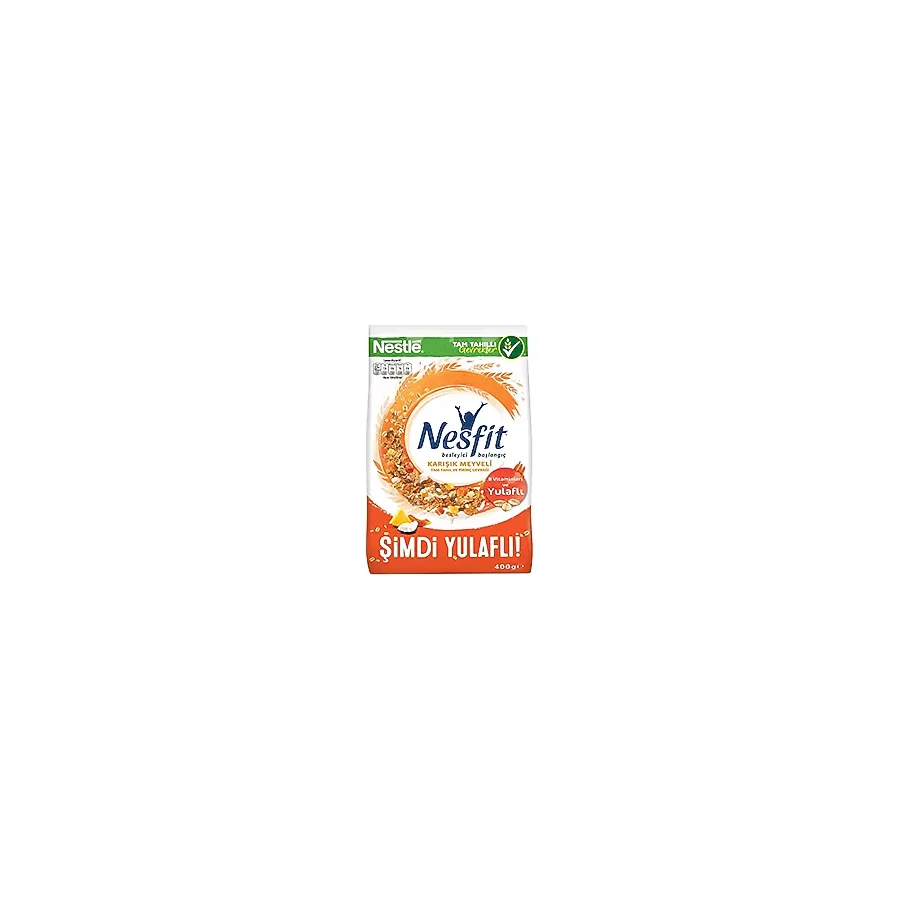 Nesfit Kırmızı Meyveli Kahvaltılık Gevrek 400 gr 12'li