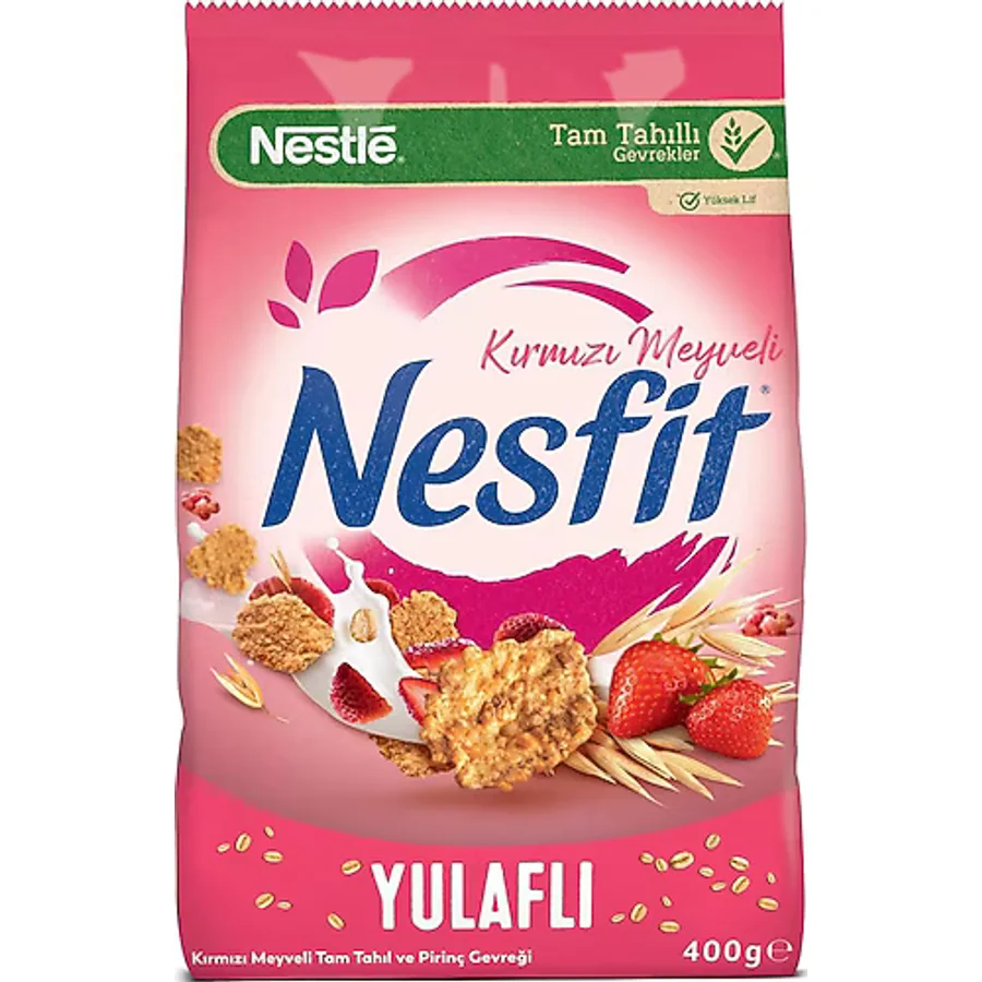 Nesfit Kırmızı Meyveli Kahvaltılık Gevrek 400 gr