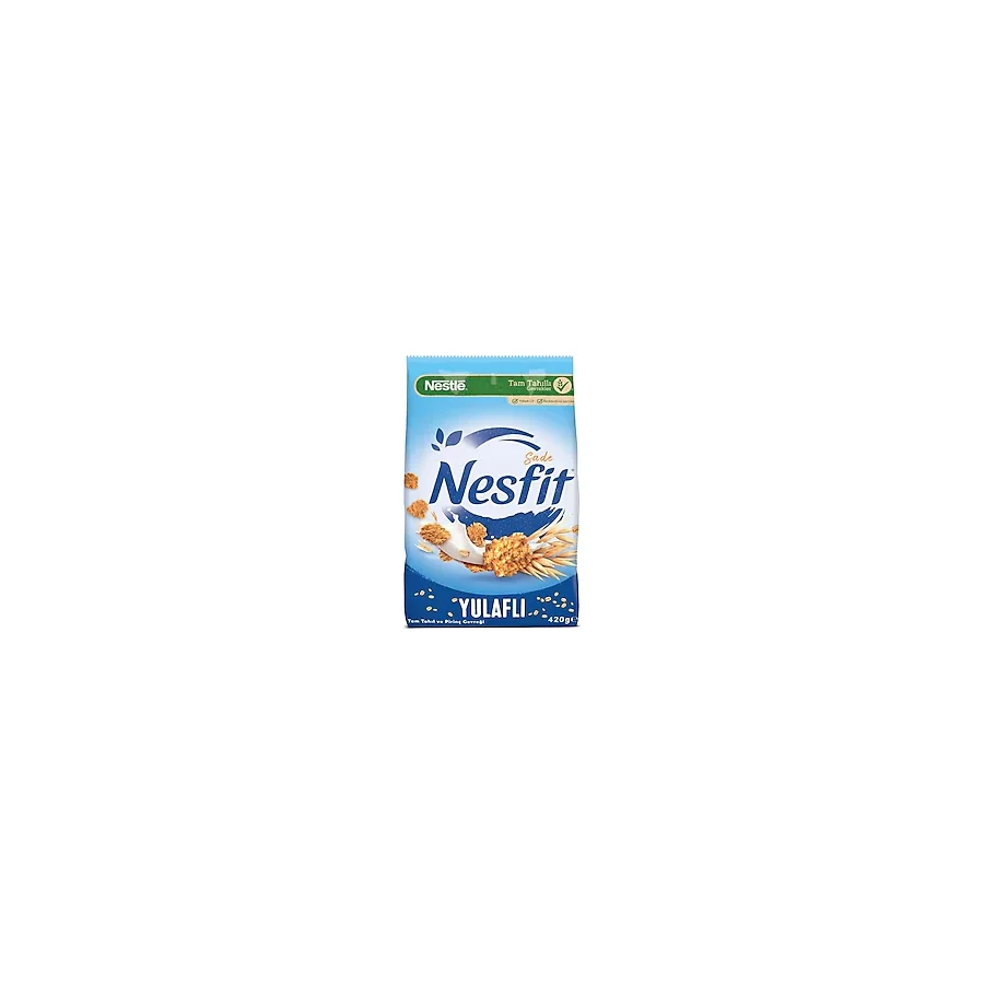 Nesfit Sade Tam Buğday ve Pirinç Gevreği 420 gr
