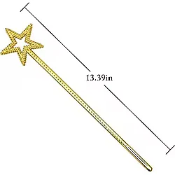 Nessi World Altın Renk Yıldız Peri Asası Peri Değneği 34 cm 1 Adet