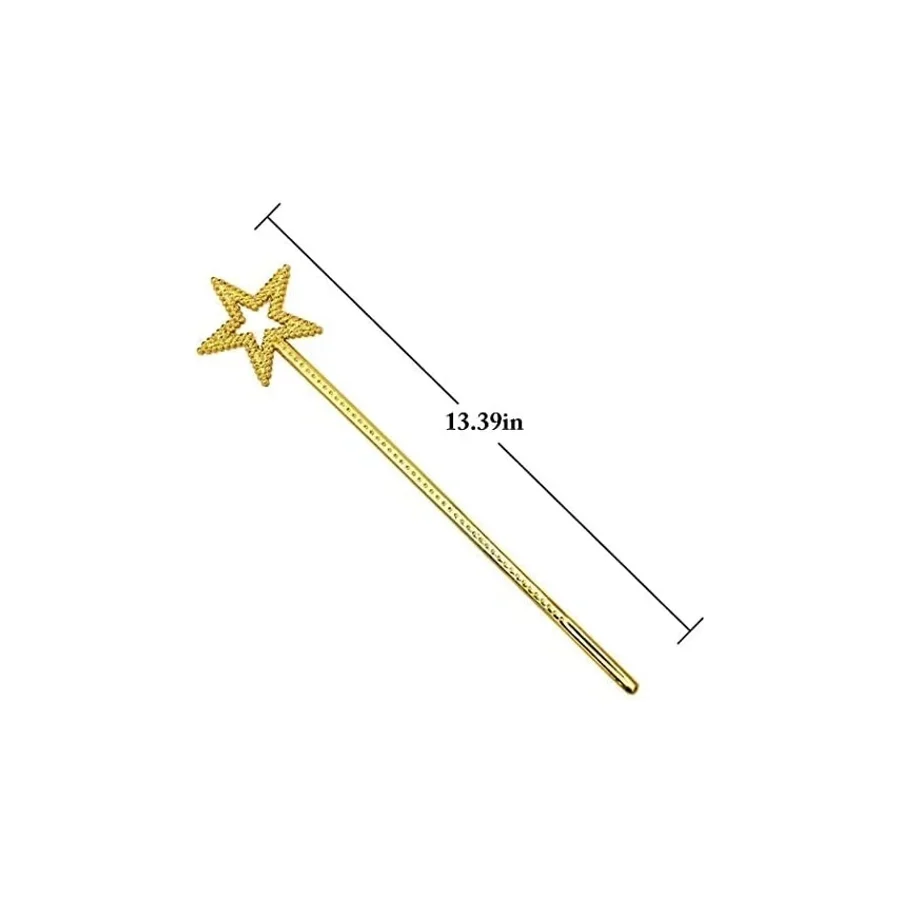 Nessi World Altın Renk Yıldız Peri Asası Peri Değneği 34 cm 1 Adet