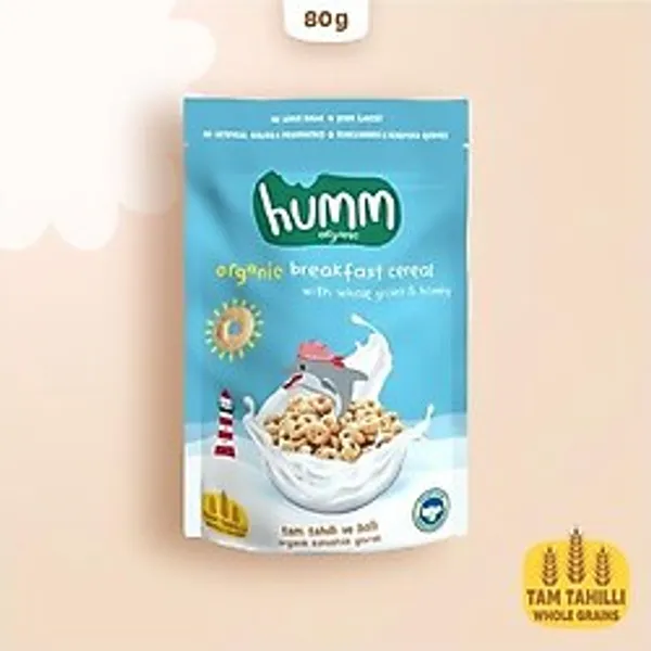Nessi World Humm Organik Tam Tahıllı ve Ballı Kahvaltılık Gevrek 80 gr