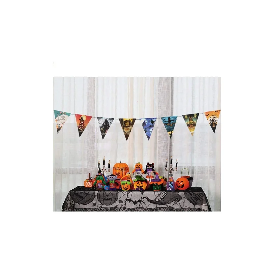 Nessiworld Cadılar Bayramı Halloween Flama Bayrak Banner Süs 8 li 3 Metre