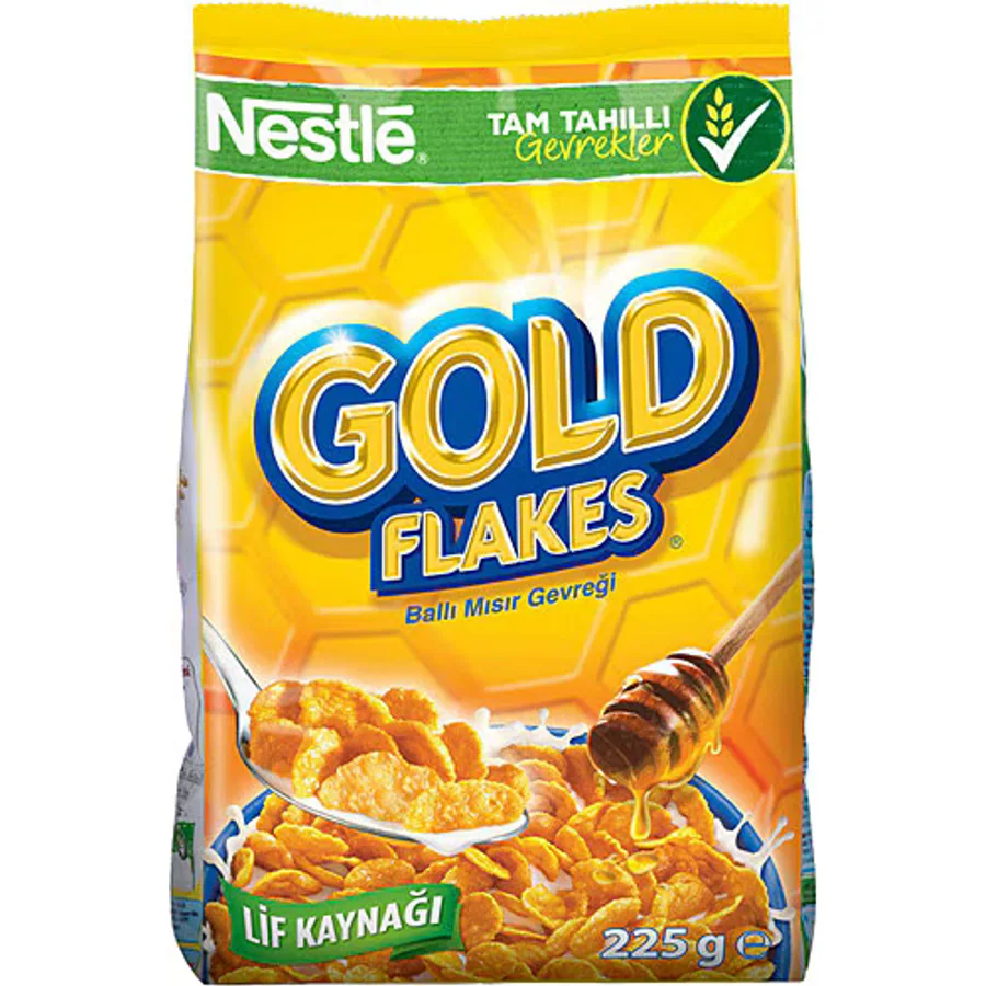 Nestle Gold Flakes Ballı Mısır Gevreği 225 gr