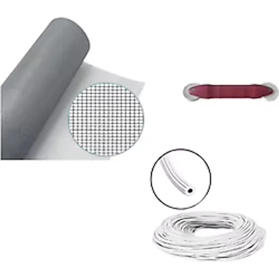 Netpen 3'lü Sineklik Seti 1000X100 cm Tül, 28 Mt. Beyaz Conta, Fitil Çekme Aparatı
