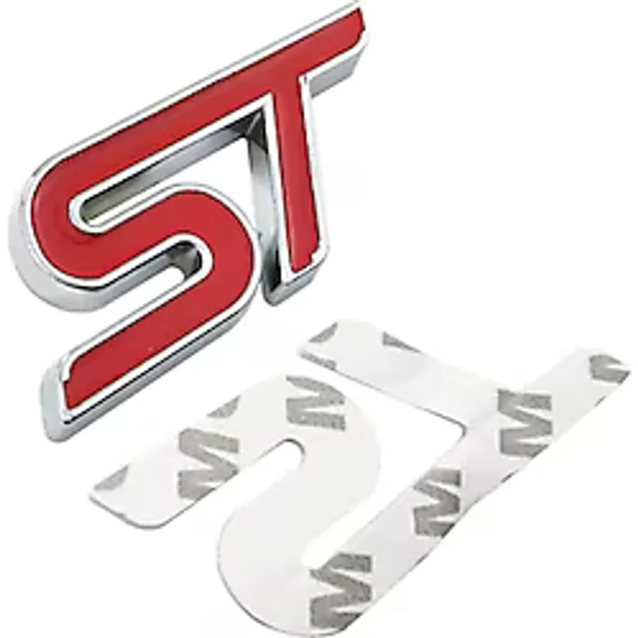 NETRON . St 3d Metal Arma Amblem Logo Arka Kırmızı