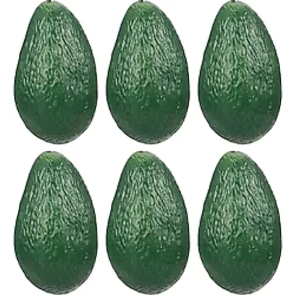 Netten Evime Yapay Meyve Avokado Fake Fruit 6 Lı Paket
