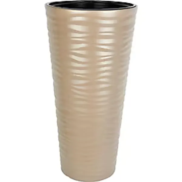 Nettenevime Dore Renk Kumsal Vazo Dekoratif Uzun Saksı 5.5 Lt 30x57cm