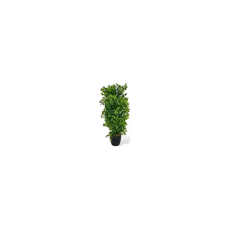 Nettenevime Yapay Çiçek Siyah Saksıda Yeşil Şimşir Ağacı 50cm