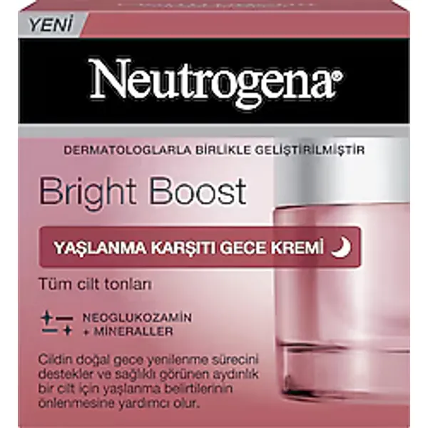 Neutrogena Bright Boost Yaşlanma Karşıtı Gece Kremi 50 ml