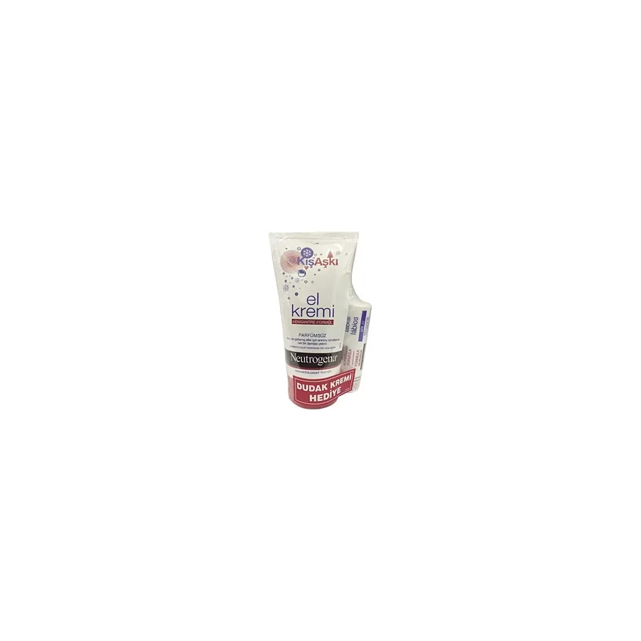 Neutrogena Konsantre Formüllü Parfümsüz El Kremi 75 ml + Dudak Nemlendirici