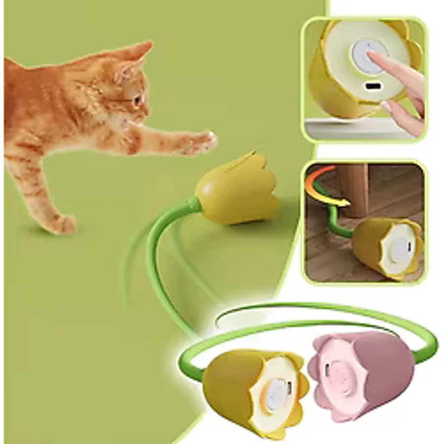 Nevamel Hareketli Çiçek Kedi Oyuncağı