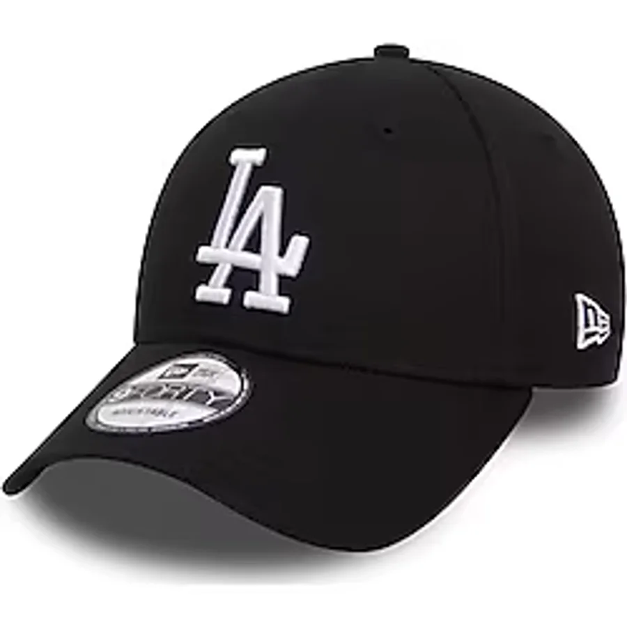 New Era Los Angeles Dodgers MLB League Essential Siyah Ayarlanabilir 9Forty Şapka, Çocuklar için