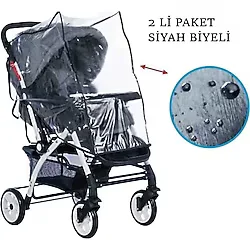 New Perle Concept Lüx Concept Bebek Çocuk Arabası Puset Baston Yağmurluğu Rüzgarlığı Lüx Yağmurluk Rüzgarlık
